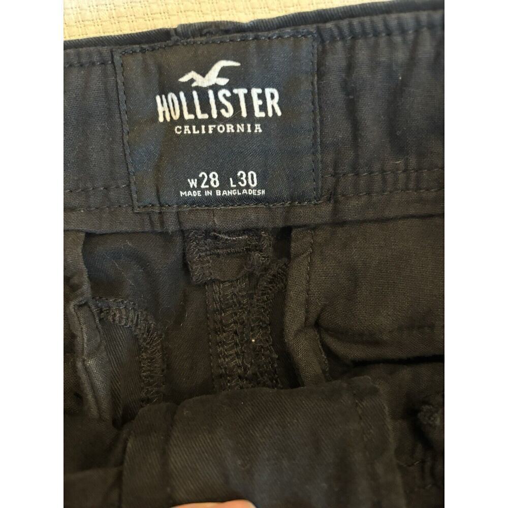 hollister cargo pants Unisex 28x30 black vintage 90s Y2K grunge goth punk Preppy - Picture 3 of 9
